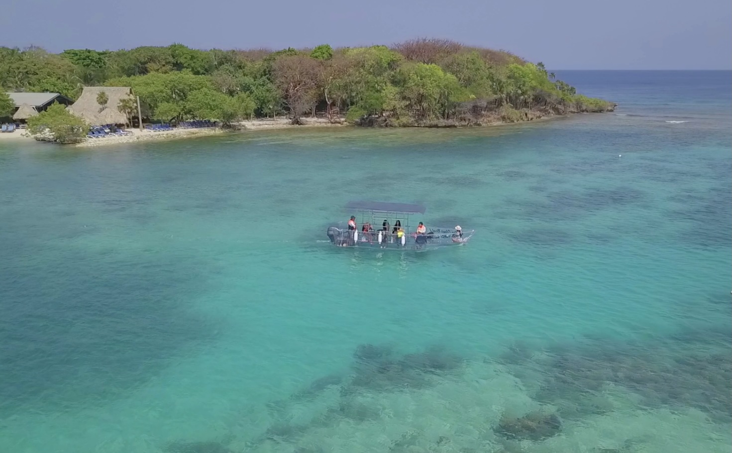 Guided snorkeling over French Cay reef